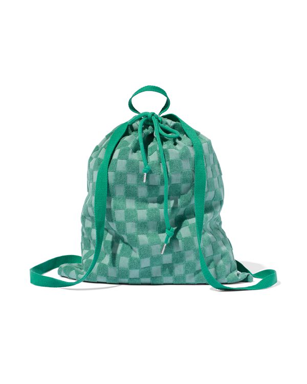sac de gymnastique carreaux vert - 14511055 - HEMA