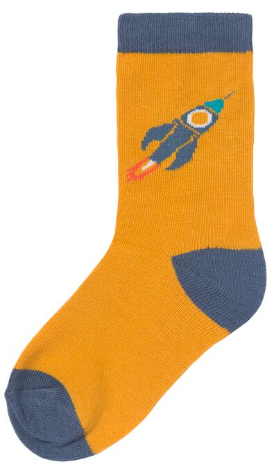 Kinder-Socken mit Baumwolle, 5 Paar blau 27/30 - 4360052 - HEMA