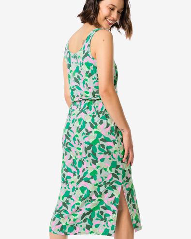 Damen-Kleid Hope, ärmellos, Blätter dunkelgrün M - 36267652 - HEMA
