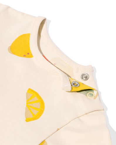 Newborn-Shirt, Zitronen ecru 80 - 33493016 - HEMA