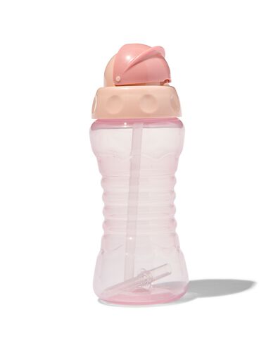 Trinkflasche mit Trinkhalm, 300 ml, rosa - 33503130 - HEMA