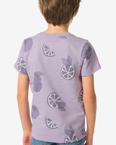 Kinder-T-Shirt, Zitrusfrucht violett 98/104 - 30783948 - HEMA