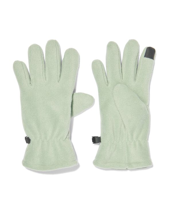 gants femme en cuir pour écran tactile taupe - HEMA