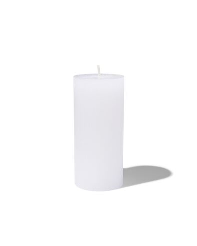 bougie rustique 11 x 5 cm blanc 5 x 11 - 13503409 - HEMA