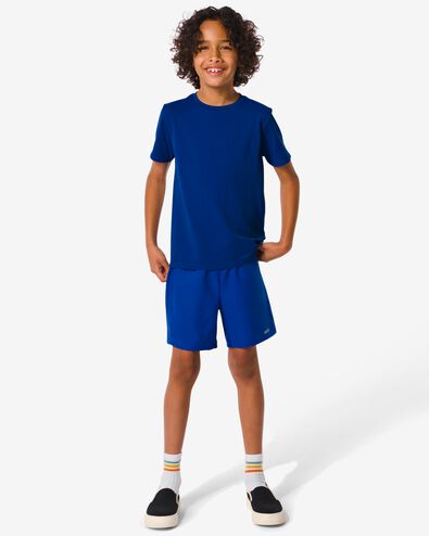 Kinder-Sporthose, kurz knallblau 146/152 - 36090382 - HEMA