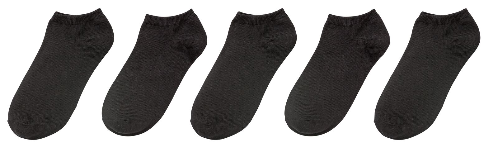 5 paires de socquettes pour sneakers homme noir - HEMA