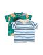 2 t-shirts bébé avec dinosaure et rayures vert 92 - 33194046 - HEMA