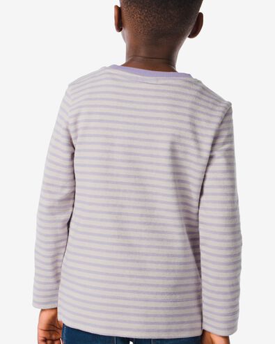 Kinder-Shirt, Streifen violett 110/116 - 30778670 - HEMA