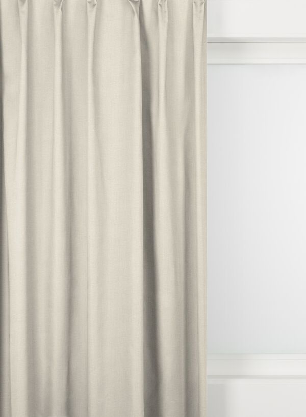 tissu pour rideaux calais ivoire ivoire - 1000015838 - HEMA