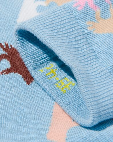 Socken, mit Baumwolle, One love blau blau - 4141140BLUE - HEMA
