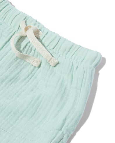 Newborn-Set, Shirt und Shorts, Musselin grün 56 - 33400122 - HEMA