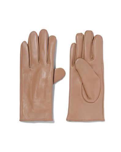 gants femme en cuir pour écran tactile  taupe - 16430090TAUPE - HEMA