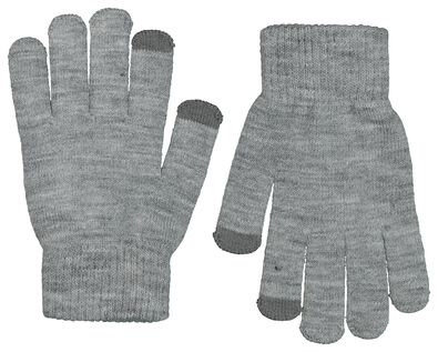 2 paires de gants enfant avec paillettes pour écran tactile noir 122/140 - 16700362 - HEMA