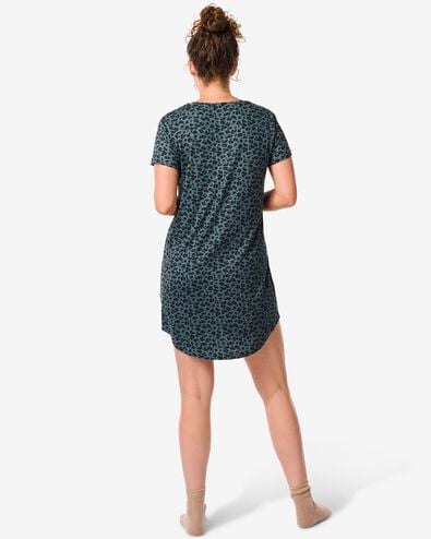 chemise de nuit femme micro vert XL - 23460359 - HEMA