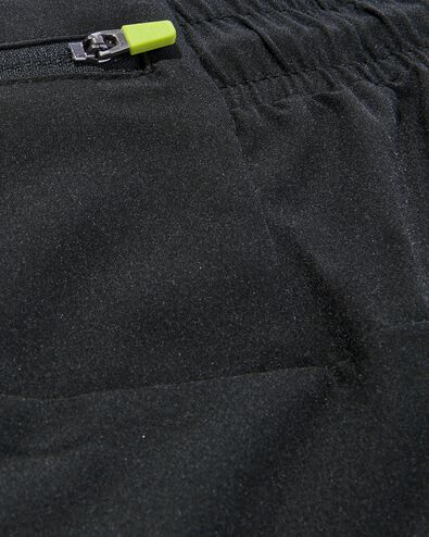 kurze Herren-Sporthose schwarz schwarz - 36030419BLACK - HEMA