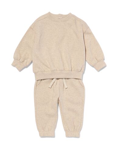 baby kledingset sweater en broek eendjes sable 86 - 33114775 - HEMA
