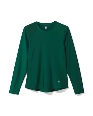 t-shirt de sport femme vert foncé M - 36030479 - HEMA