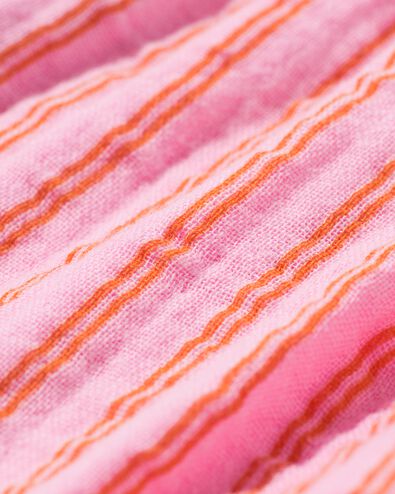 baby kledingset shirt en broekje mousseline strepen roze 62 - 33047451 - HEMA