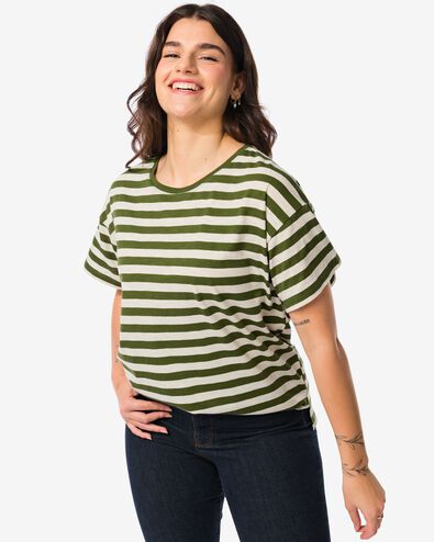 Damen-T-Shirt Dori eierschalenfarben M - 36370182 - HEMA