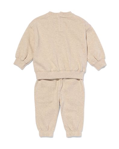 baby kledingset sweater en broek eendjes zand 80 - 33114774 - HEMA