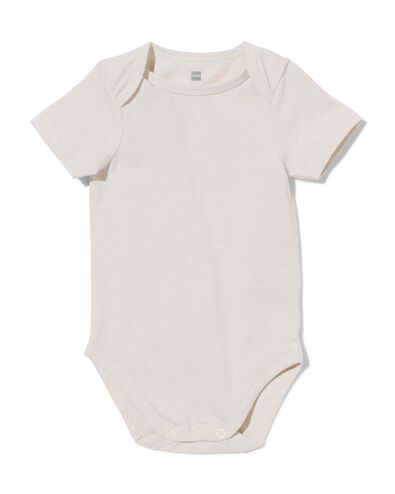 baby body met stretch  beige 62/68 - 33314132 - HEMA