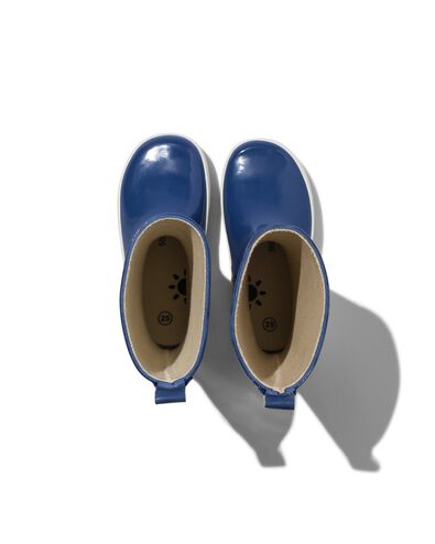 bottes de pluie bébé caoutchouc bleu 21 - 33200181 - HEMA