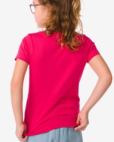 Kinder-Shirt, Biobaumwolle rosa 98/104 - 30832351 - HEMA