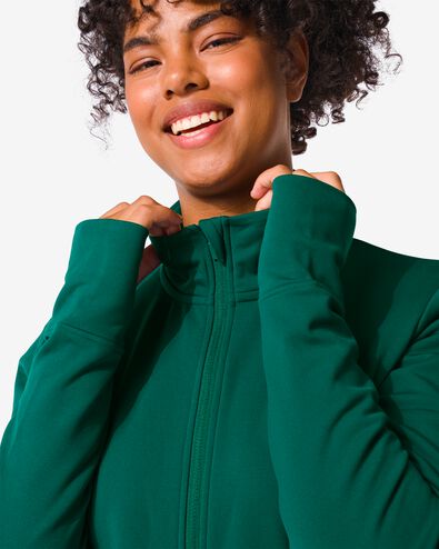 veste d’entraînement femme vert foncé XL - 36090102 - HEMA