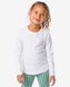2 t-shirts enfant coton biologique blanc 110/116 - 30835662 - HEMA