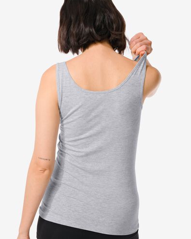 Damen-Hemd, Baumwolle graumeliert XS - 19610871 - HEMA