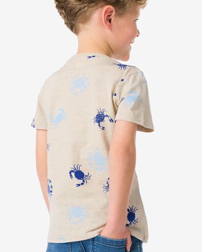 t-shirt enfant crabes gris chiné 86/92 - 30785113 - HEMA