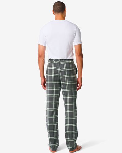 pantalon de pyjama homme à carreaux flanelle gris XL - 23692743 - HEMA
