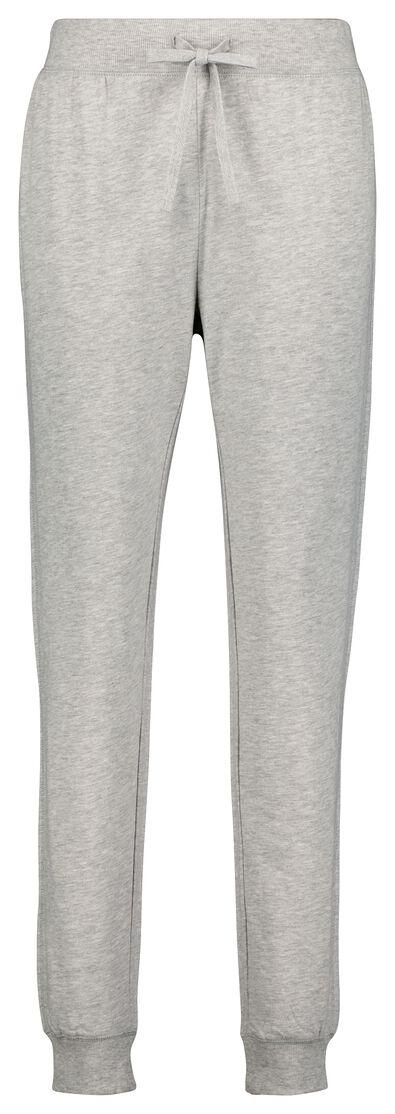 pantalon sweat lounge femme coton gris chiné L - 23430032 - HEMA