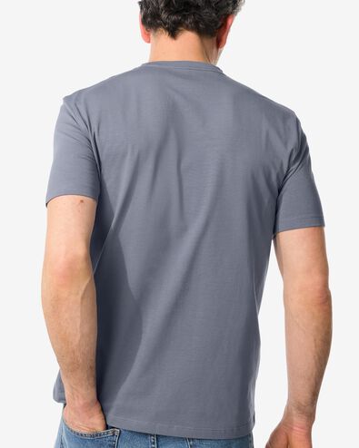 Herren-T-Shirt, mit Elasthananteil grau M - 2115235 - HEMA
