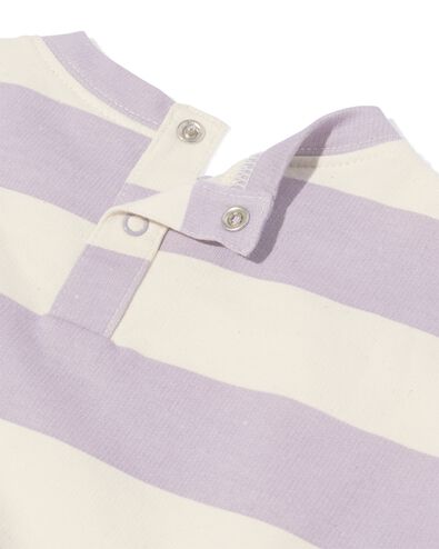 Baby-Shirt, Streifen, ungebleicht violett 86 - 33193445 - HEMA