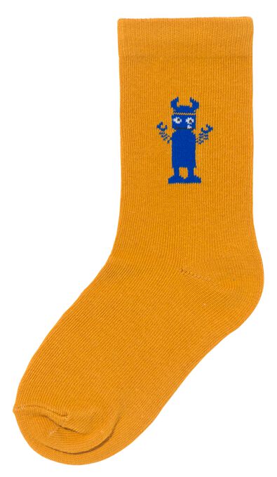 Kinder-Socken mit Baumwolle, 5 Paar blau 23/26 - 4360061 - HEMA