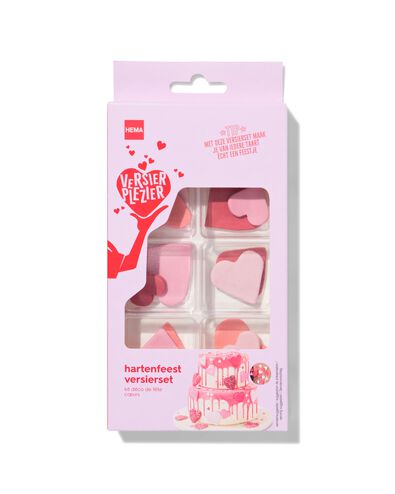 kit de décoration comestible - coeurs - 10280044 - HEMA