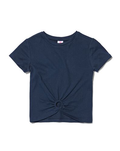 t-shirt enfant avec anneau bleu foncé 134/140 - 30841164 - HEMA