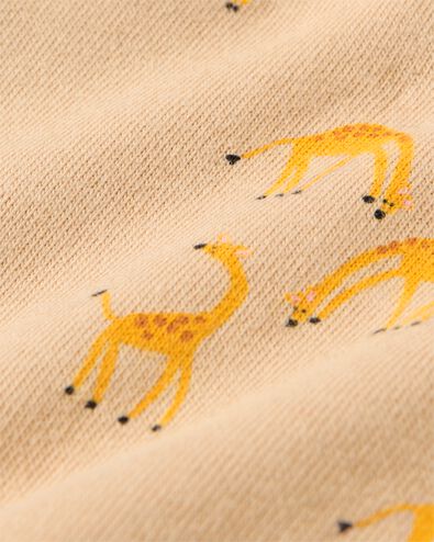 Newborn-Strampler, Giraffen sandfarben 56 - 33492712 - HEMA