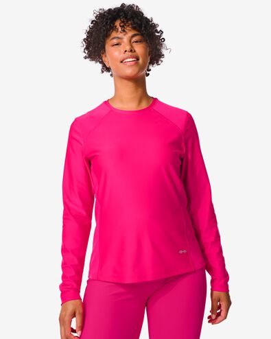 t-shirt de sport femme rose XL - 36030463 - HEMA