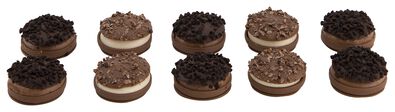 macarons chocolade - 10 stuks - 10309502 - HEMA