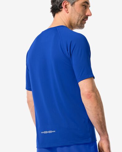 Herren-Sport-T-Shirt, nahtlos blau blau - 36030129BLUE - HEMA