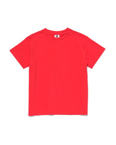 kinder t-shirt  rood 158/164 - 30788240 - HEMA