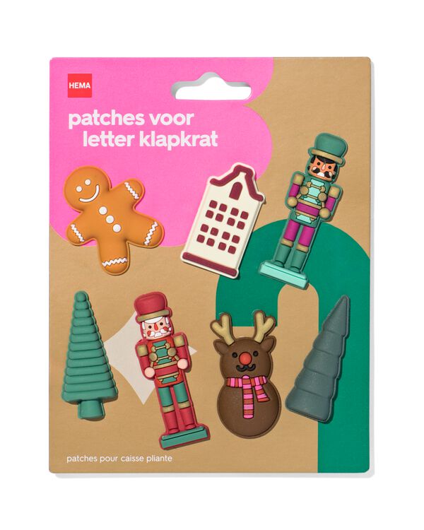 Aufnäher Buchstabenfaltkiste Weihnachtsfeier - 25110257 - HEMA