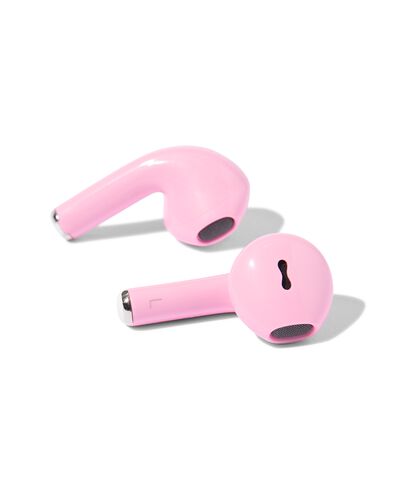 schnurlose Ohrhörer mit Ladehülle, rosa - 39600573 - HEMA