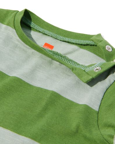 Baby-Shirt, Streifen grün 68 - 33179142 - HEMA