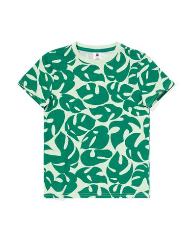 t-shirt enfant feuilles vert 110/116 - 30783956 - HEMA