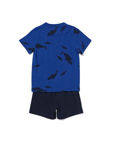 kinder shortama zeedieren felblauw 158/164 - 23041787 - HEMA