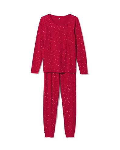 Damen-Pyjama, Baumwolle rot rot - 23460245RED - HEMA