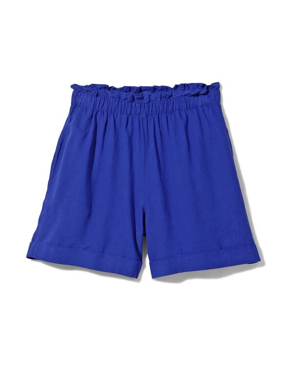 Damen-Shorts Raiza, mit Leinenanteil blau blau - 36269270BLUE - HEMA